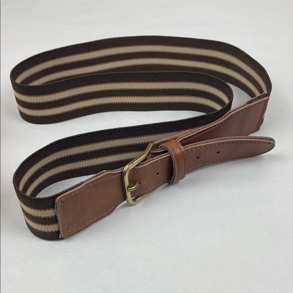 Vintage Accessories - Vintage Belt Striped Stretch